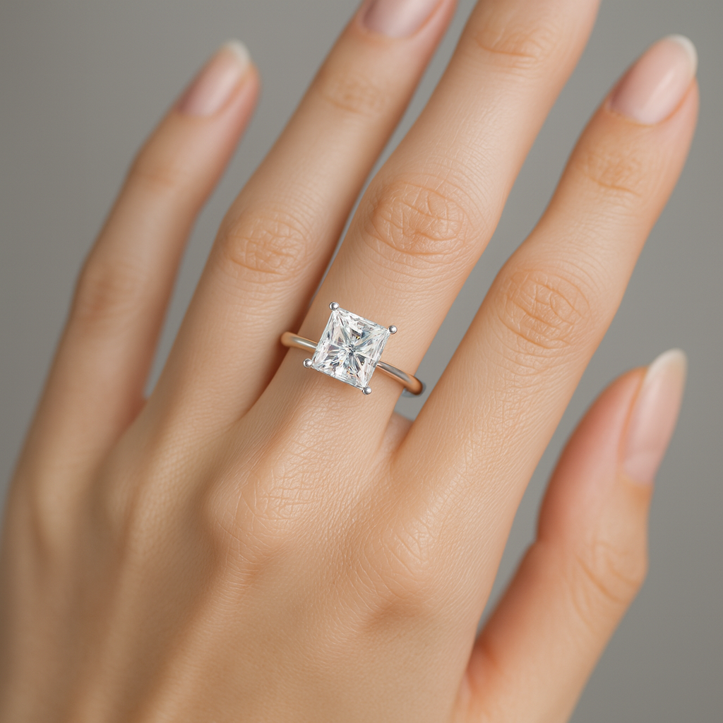 Anillo Princesa Moderna en uso
