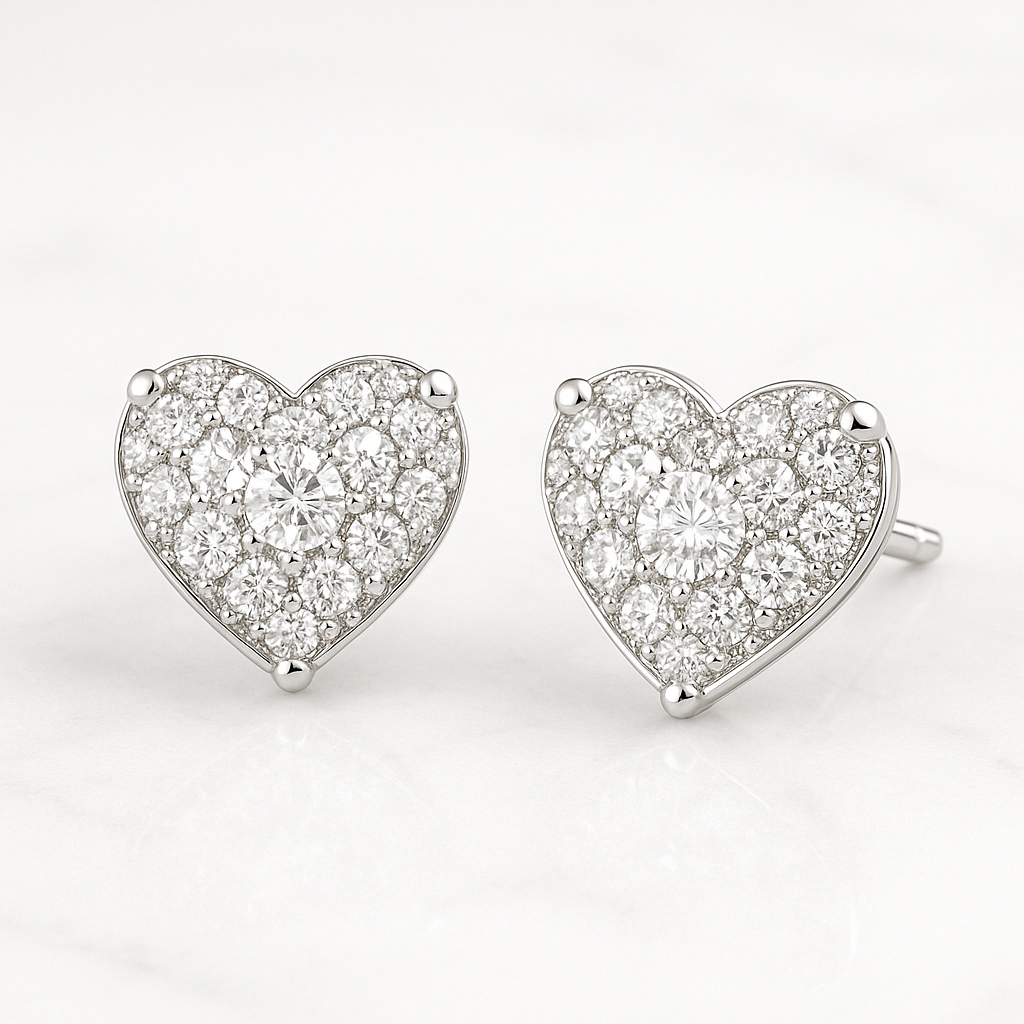Pendientes Corazón Diamante