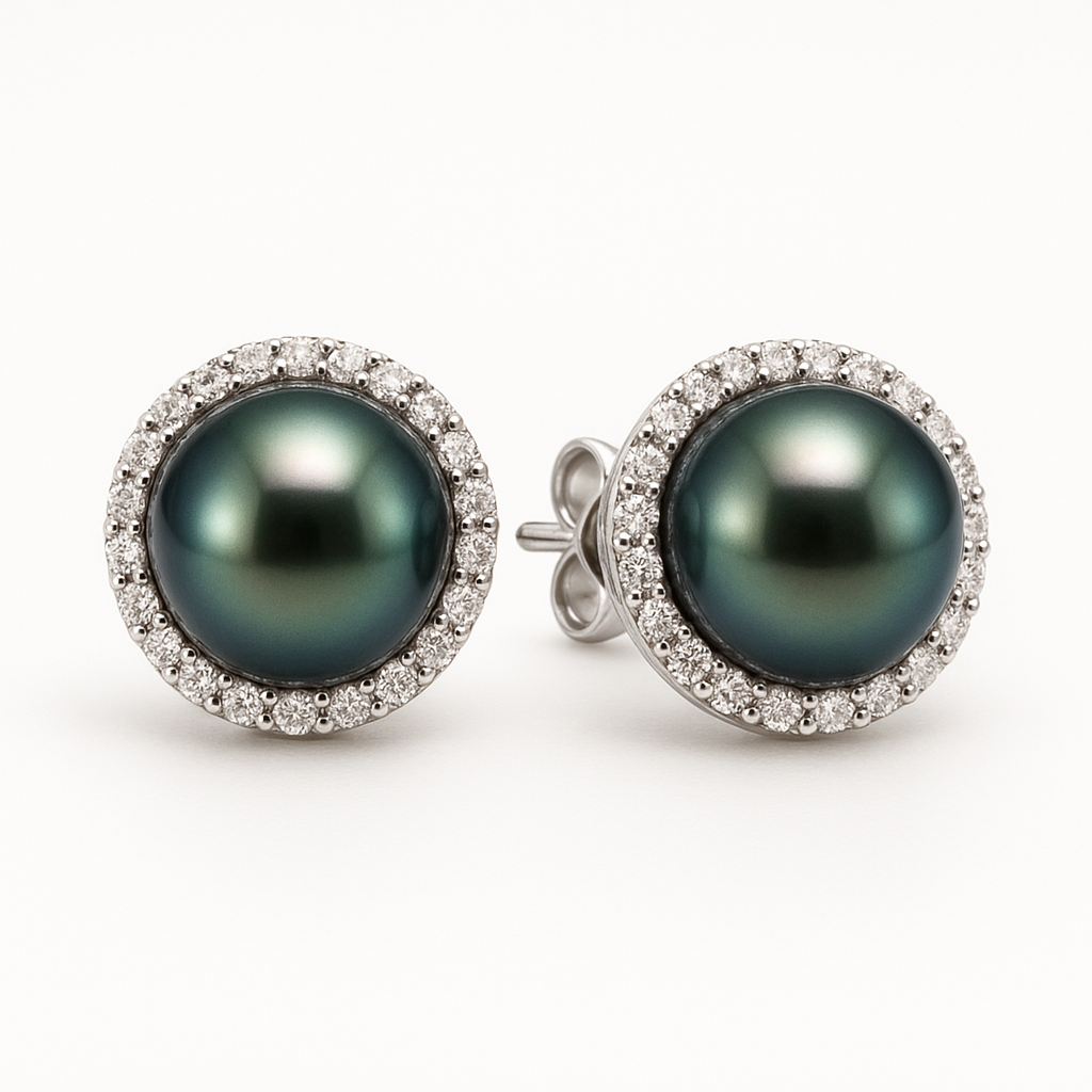 Aretes Perla Tahití